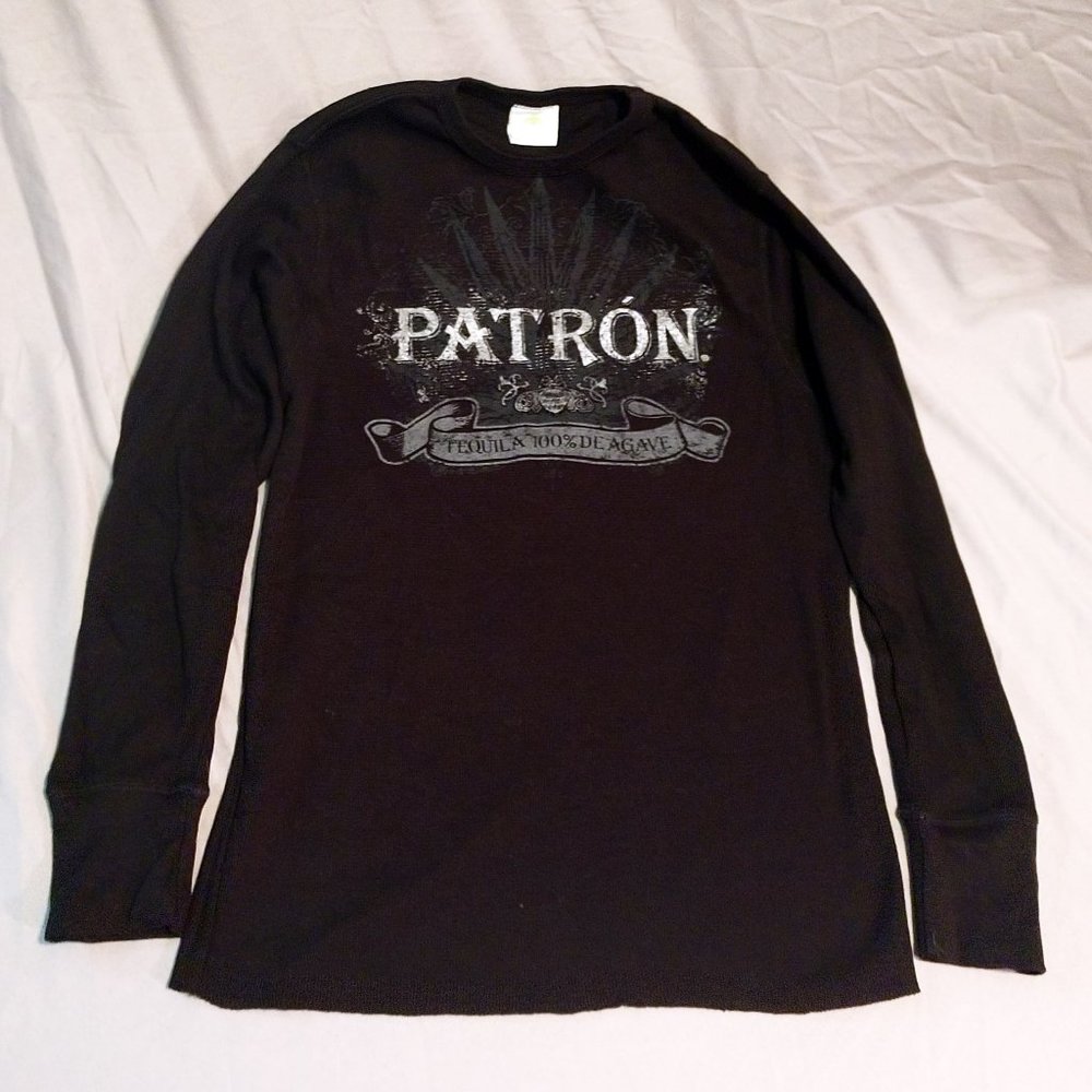 NWOT distressed Patron lightweight long sleeve thermal shirt XL